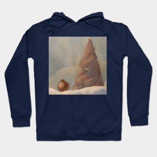 Christmas tree illustration in watercolours Hoodie